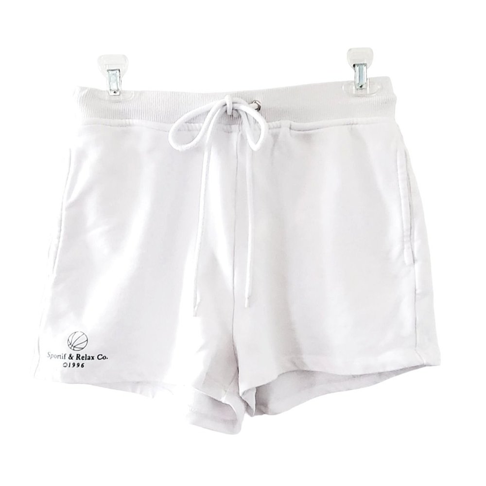 Princess Polly White Knit Sweat Shorts Sportif & Relax Co. 1996 Sz 6